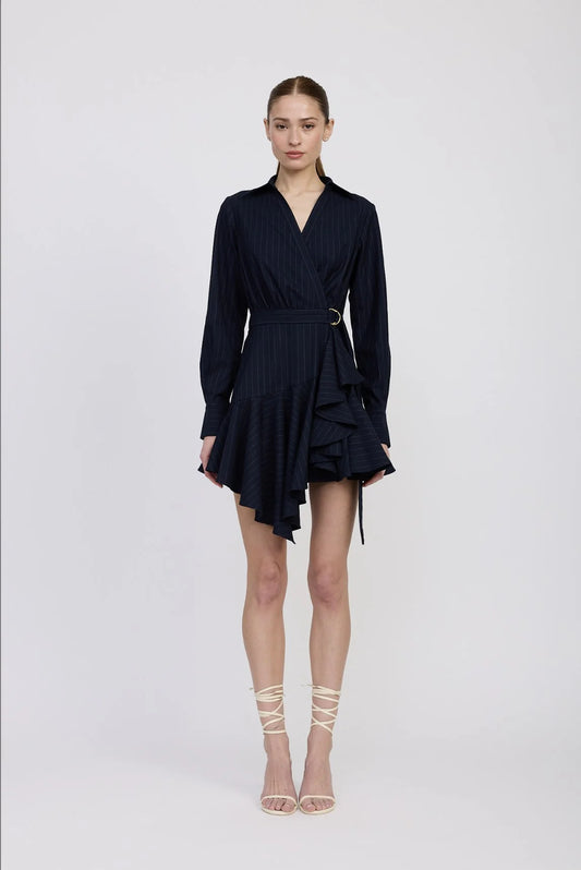 PRUDENCE SURPLICE MINI DRESS