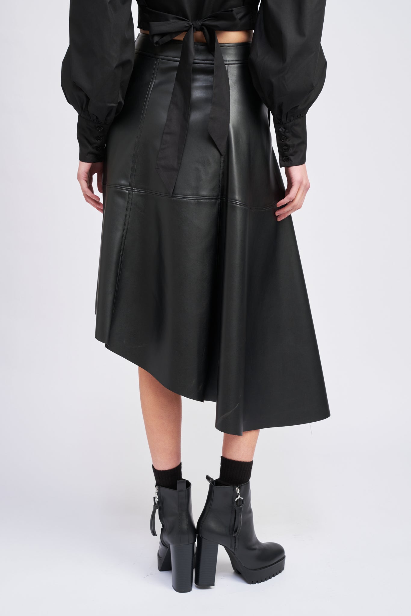 Faux Leather Skirt