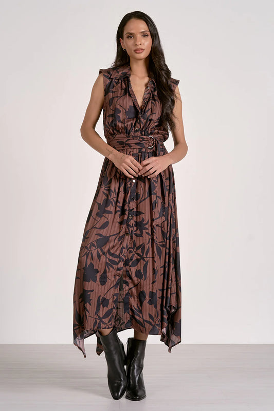 Button Midi Dress