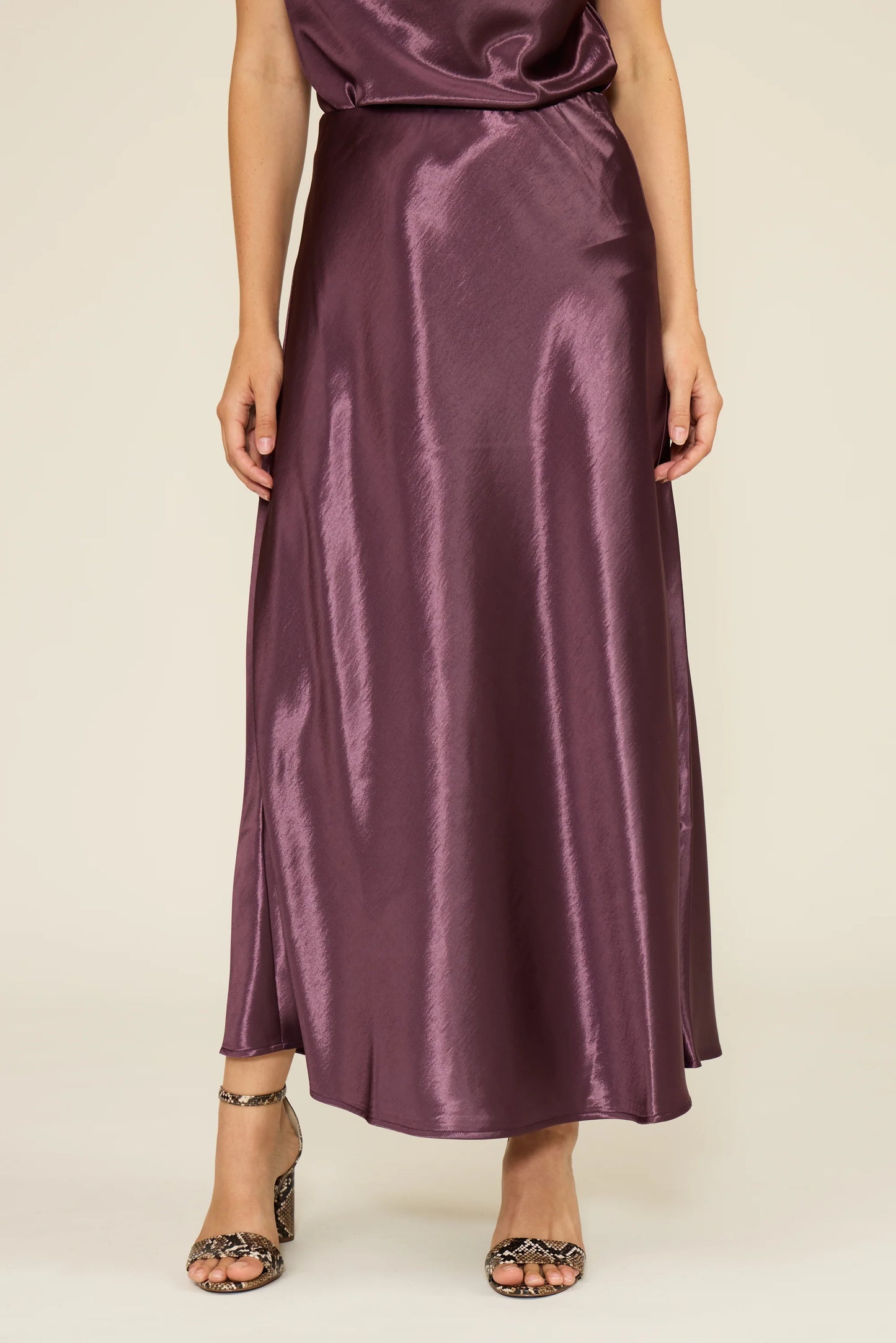 Barbara satin skirt