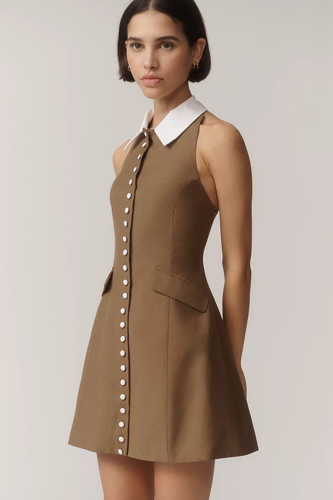 Leon Sleeveless Collared Mini Dress
    
Write a Review