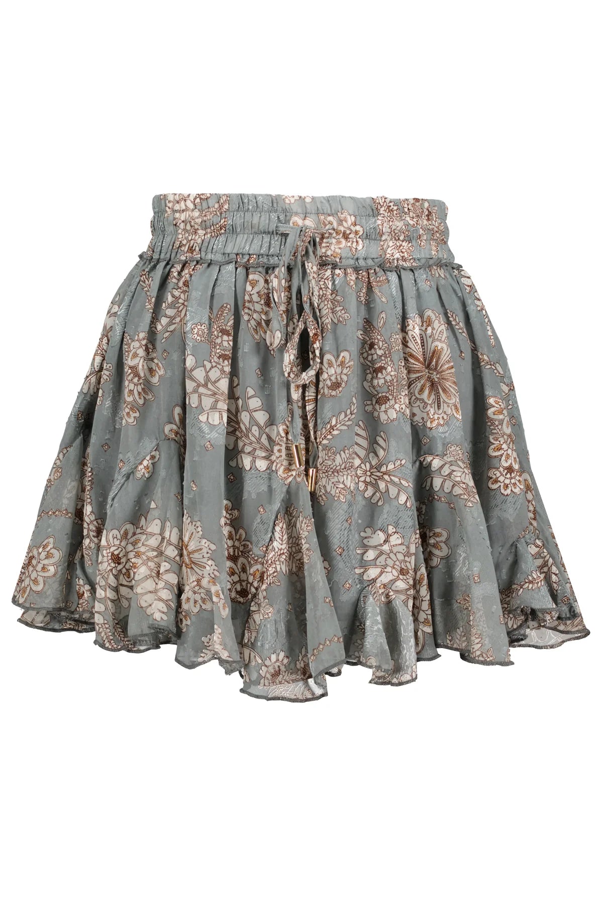 Payton Flare Skirt Jade Floral