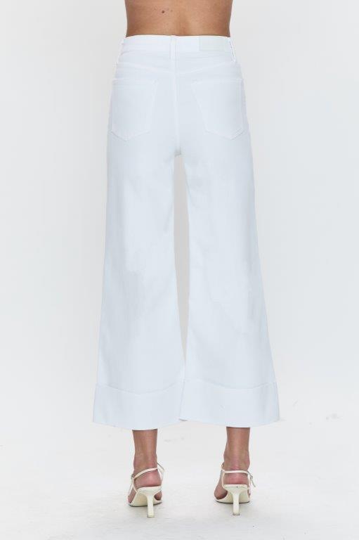 Lana Crop with Cuff Wide Leg