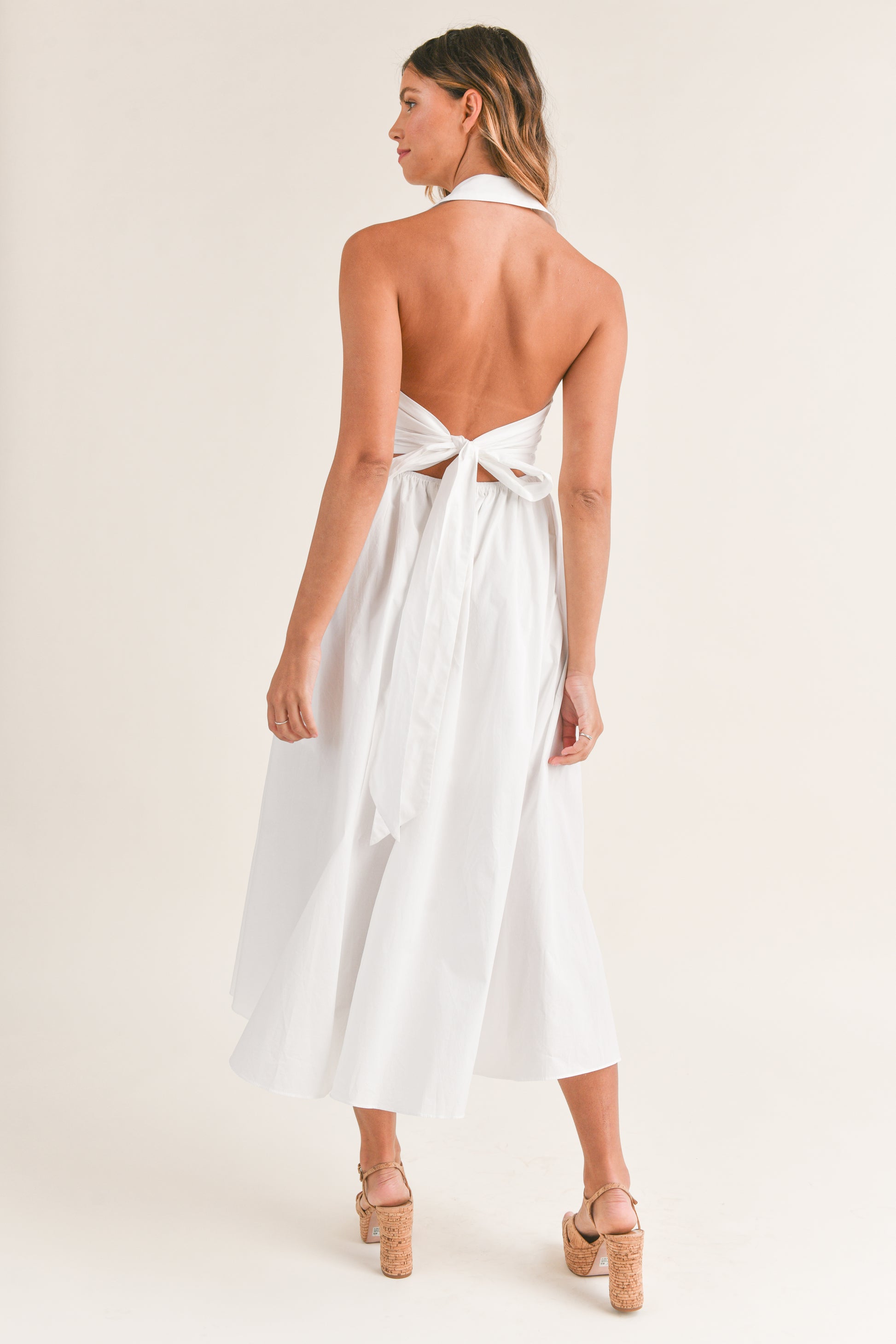 Collared Sleeveless Midi Dress OLIVIA RAE Collared Sleeveless Midi Dress OLIVIA RAE