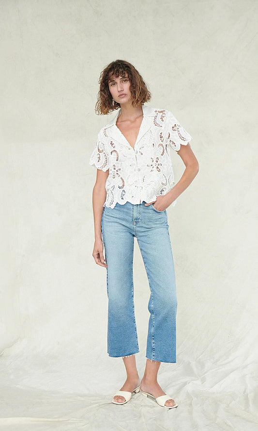 Nan Eyelet Embroidery Top