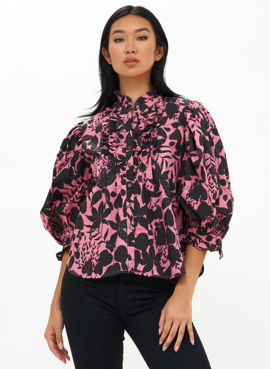 Ruffle Front Blouse