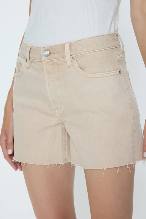 Kennedy Relaxed Mid Rise Cut Off Short - Honey