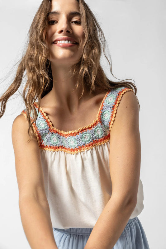 Crochet Trim Tank