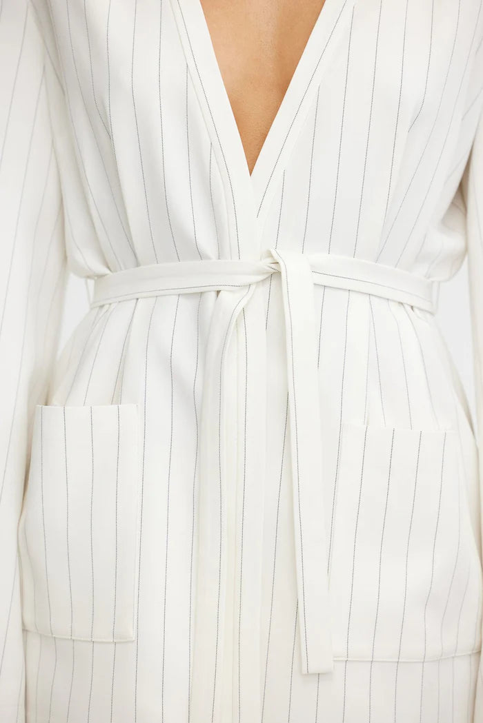 Pinestripe Jacket Blouse