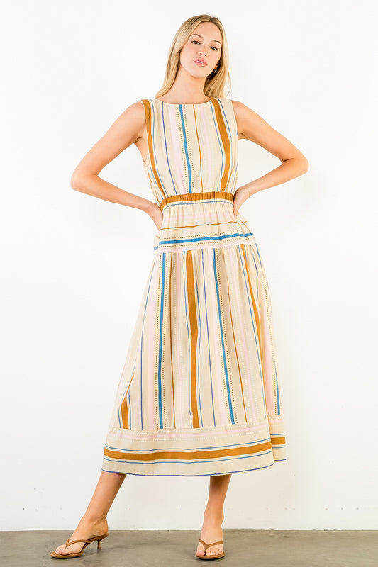 Stripe Midi Dress