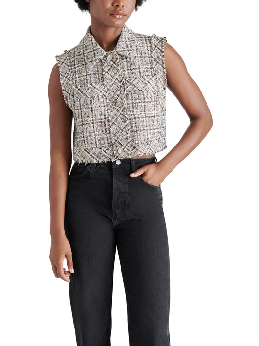 Bijou Tweed Crop Vest