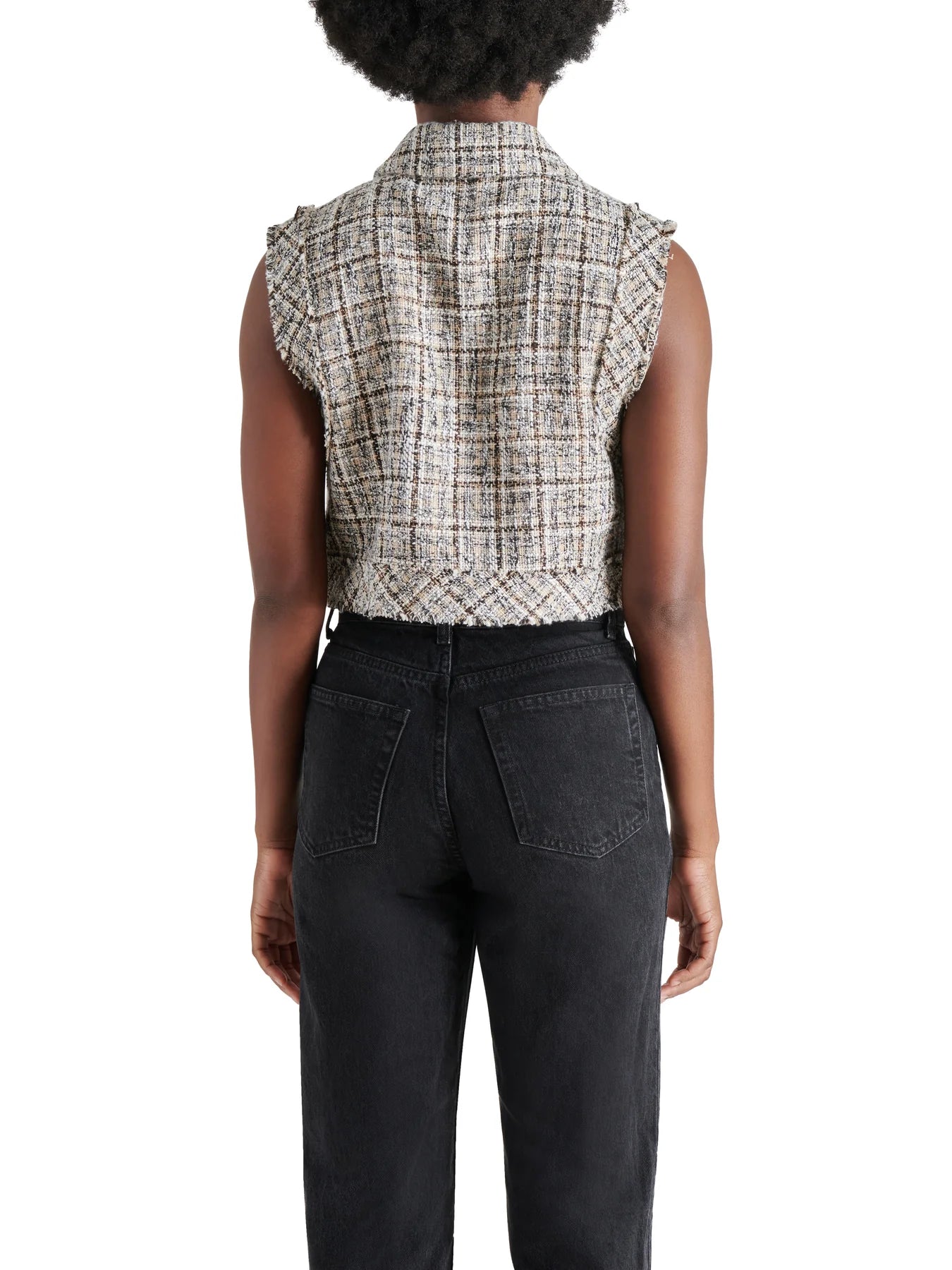 Bijou Tweed Crop Vest