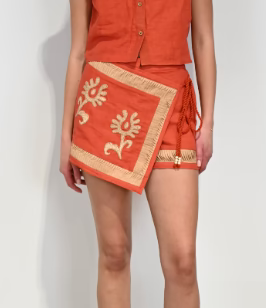 Florentine Skirt in Oaxaca Rafia