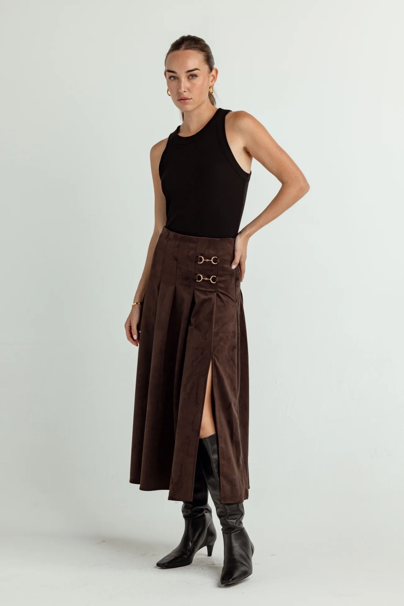 Bonnie Espresso Skirt
