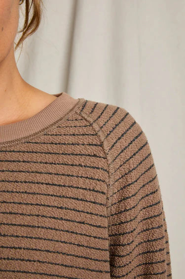 Alexi Stripe French Terry Sweatshirt