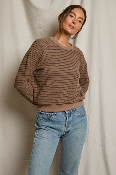 Alexi Stripe French Terry Sweatshirt