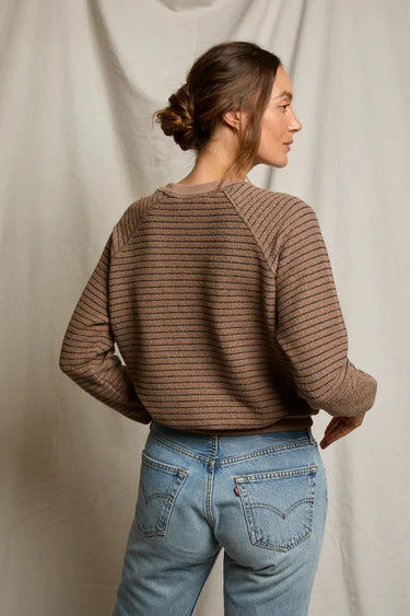 Alexi Stripe French Terry Sweatshirt