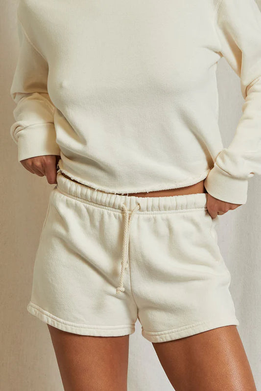 Fleece Sweat short Ivory