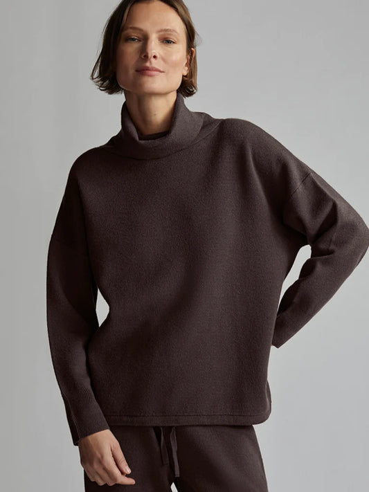 Cavendish Rollneck Knit Coffee Bean