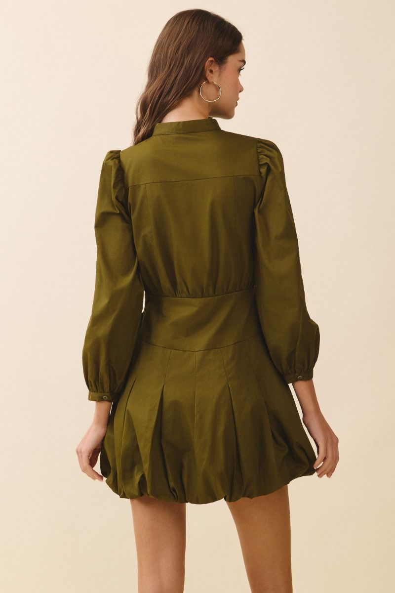 Olive bubble Dress