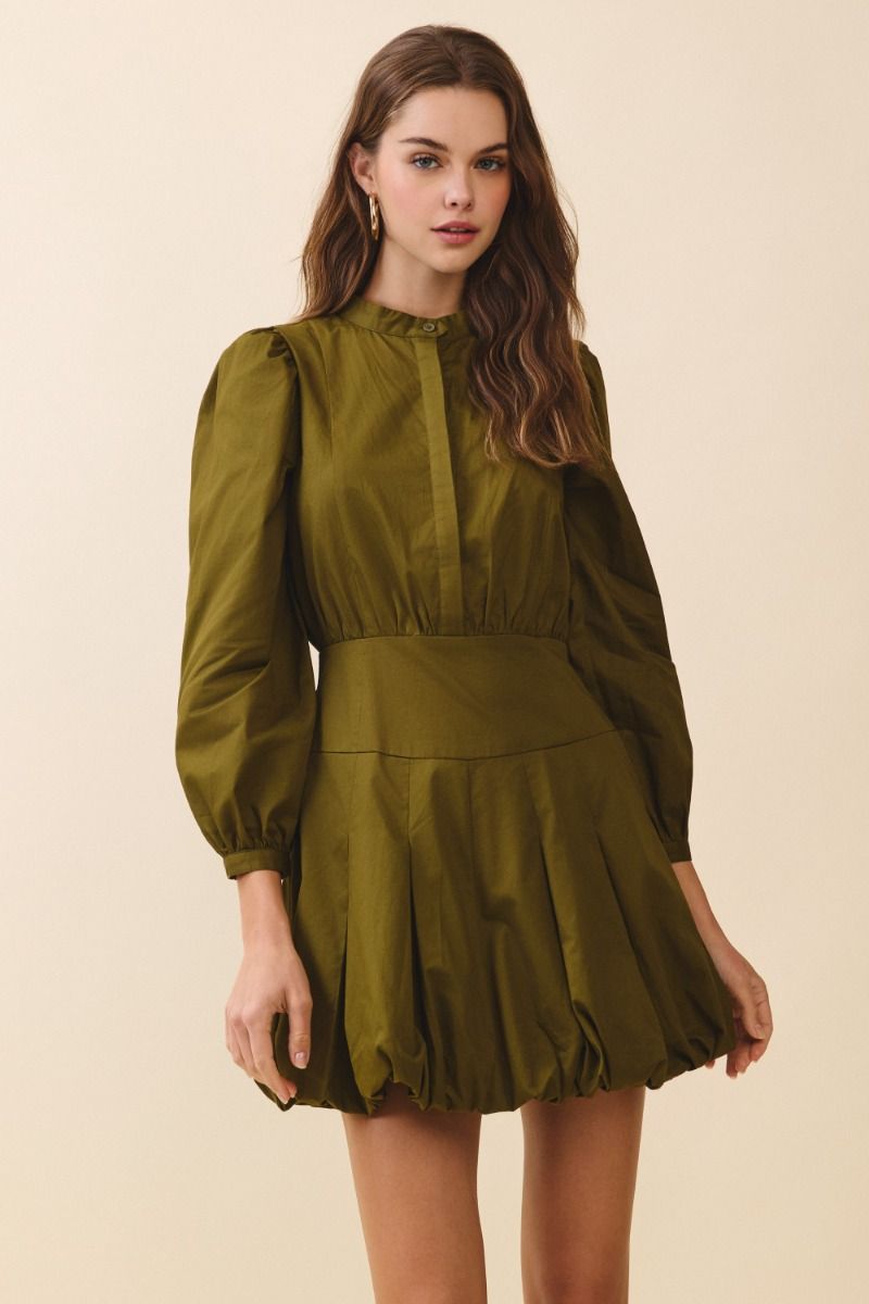 Olive bubble Dress