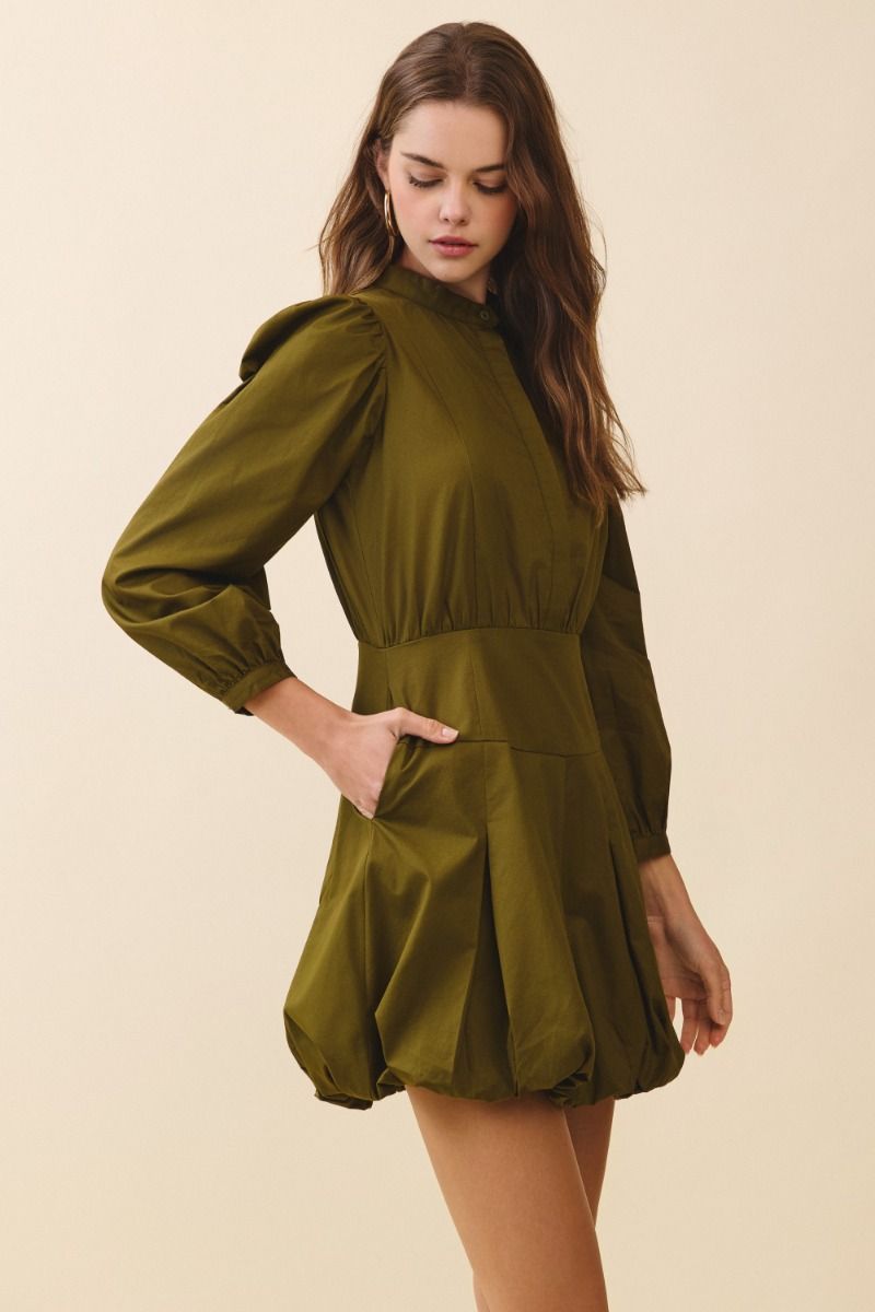 Olive bubble Dress