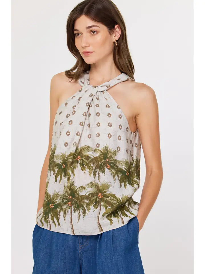 Tropical Halter Top