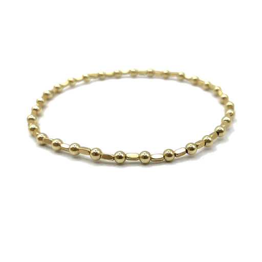 3mm Color Crush Harbor Gold Filled Waterproof Bracelet 6.5"-7" - Gold / 7"
