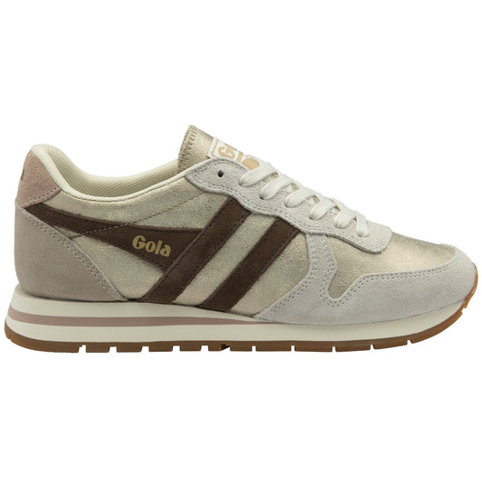 Gola Classics Women's Daytona Blaze Sneakers Gold/Dark Brown/Cameo