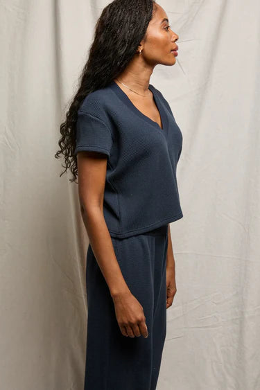 Jada Waffle Neck tee