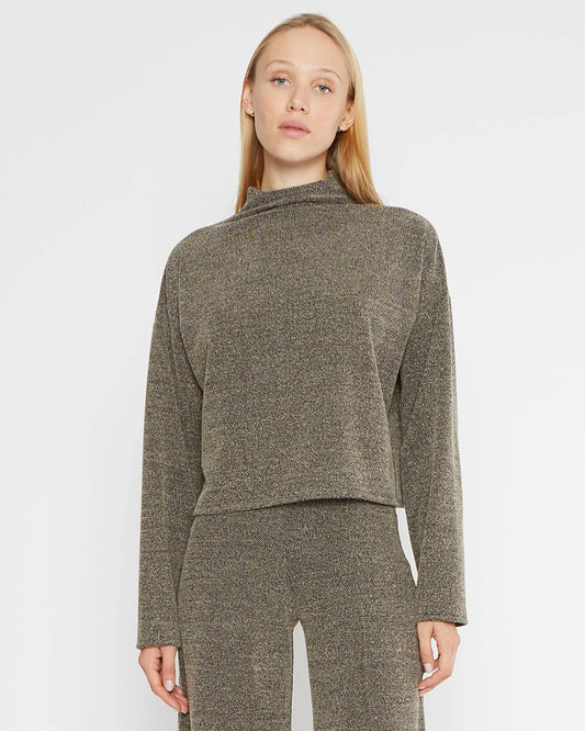 Boucle Funnell Neck Top