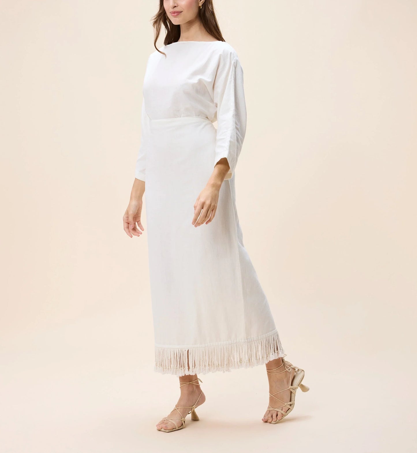 Robin Ankle Dress | Ivory