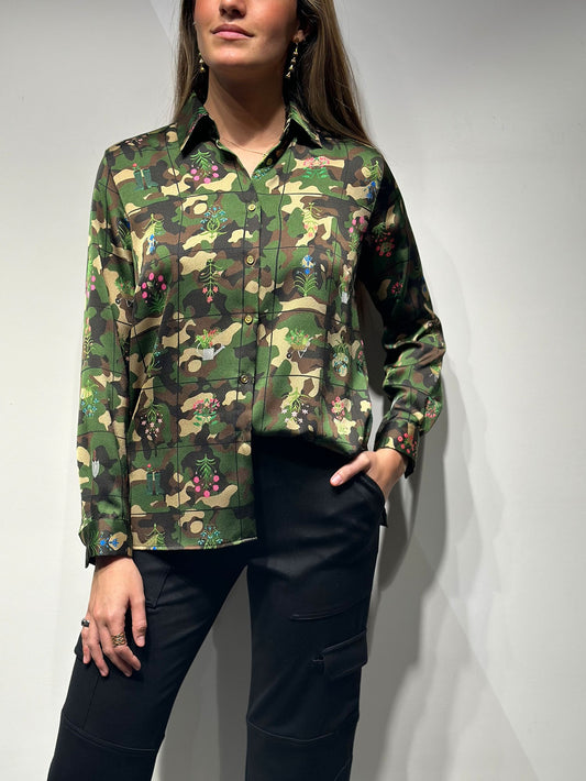 SHIRT CAMOUFLAGE FLOWER