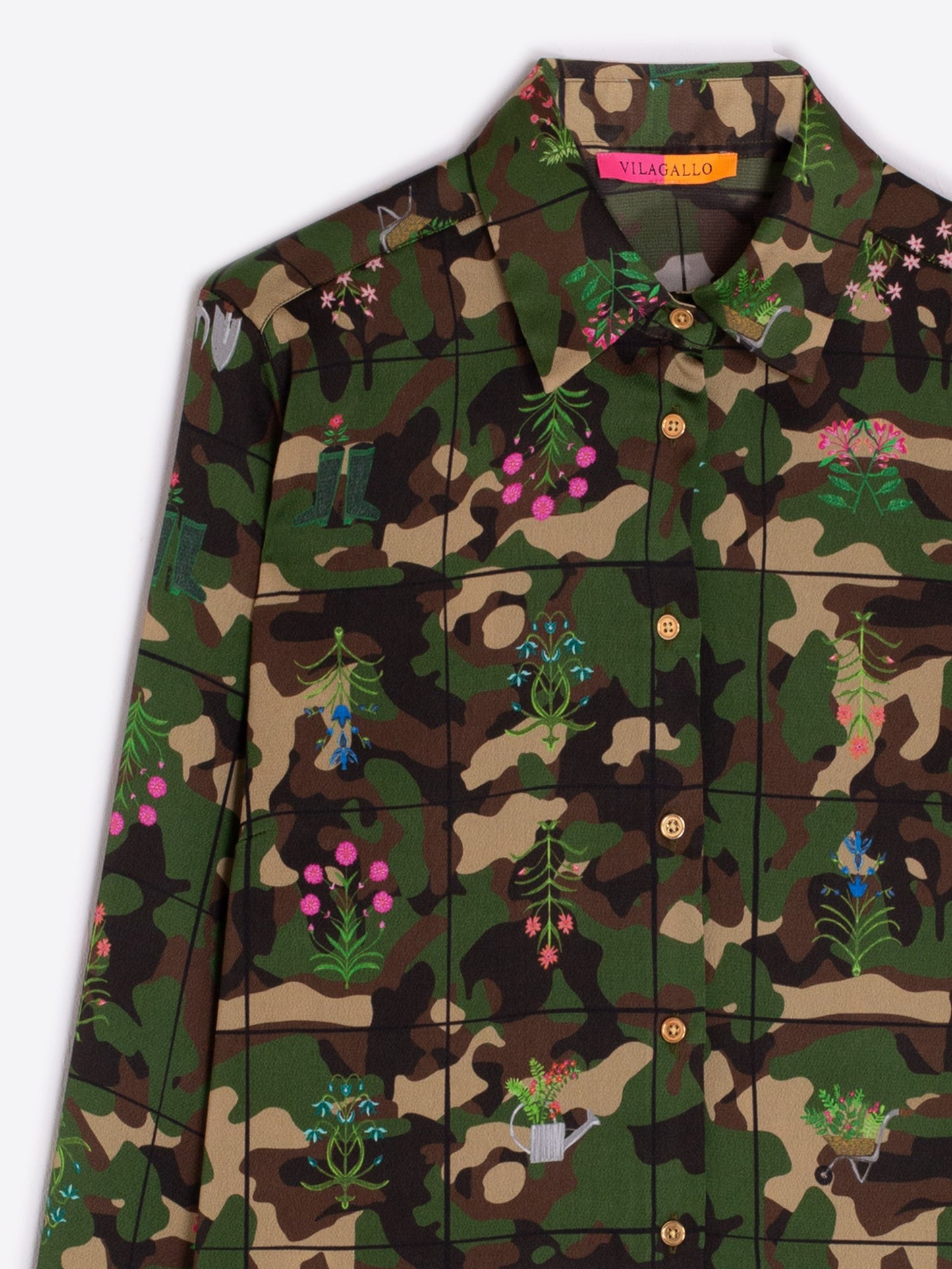 SHIRT CAMOUFLAGE FLOWER