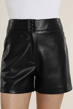 Vegan Leather Shorts