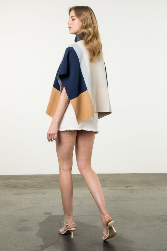 ColorBlock Poncho