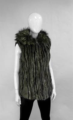 Army Green Mink Vest